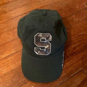 Michigan state sequin baseball hat